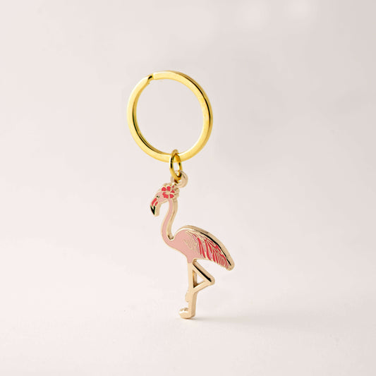 Pink Flamingo Keychain