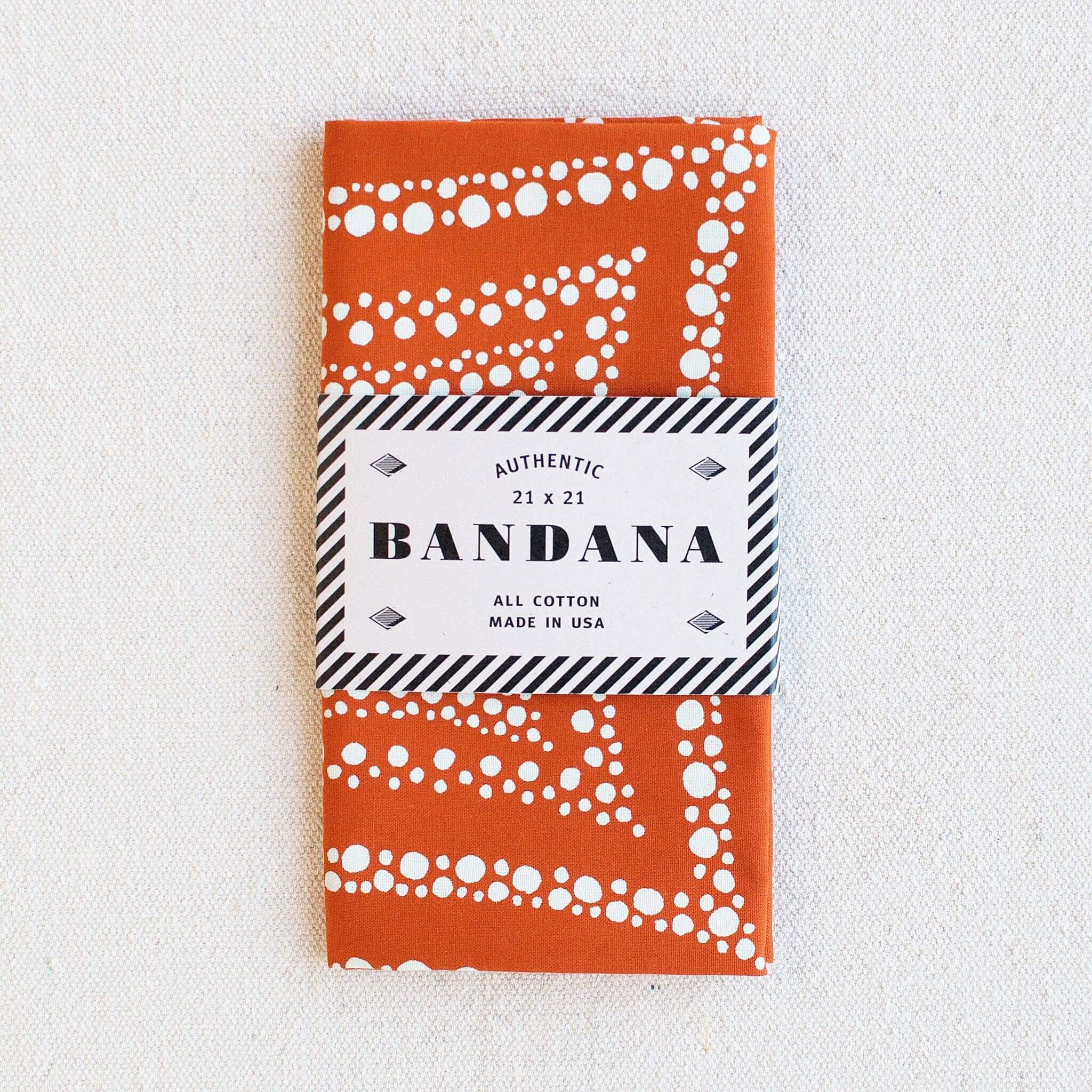 Pebble Bandana- Marmalade Orange