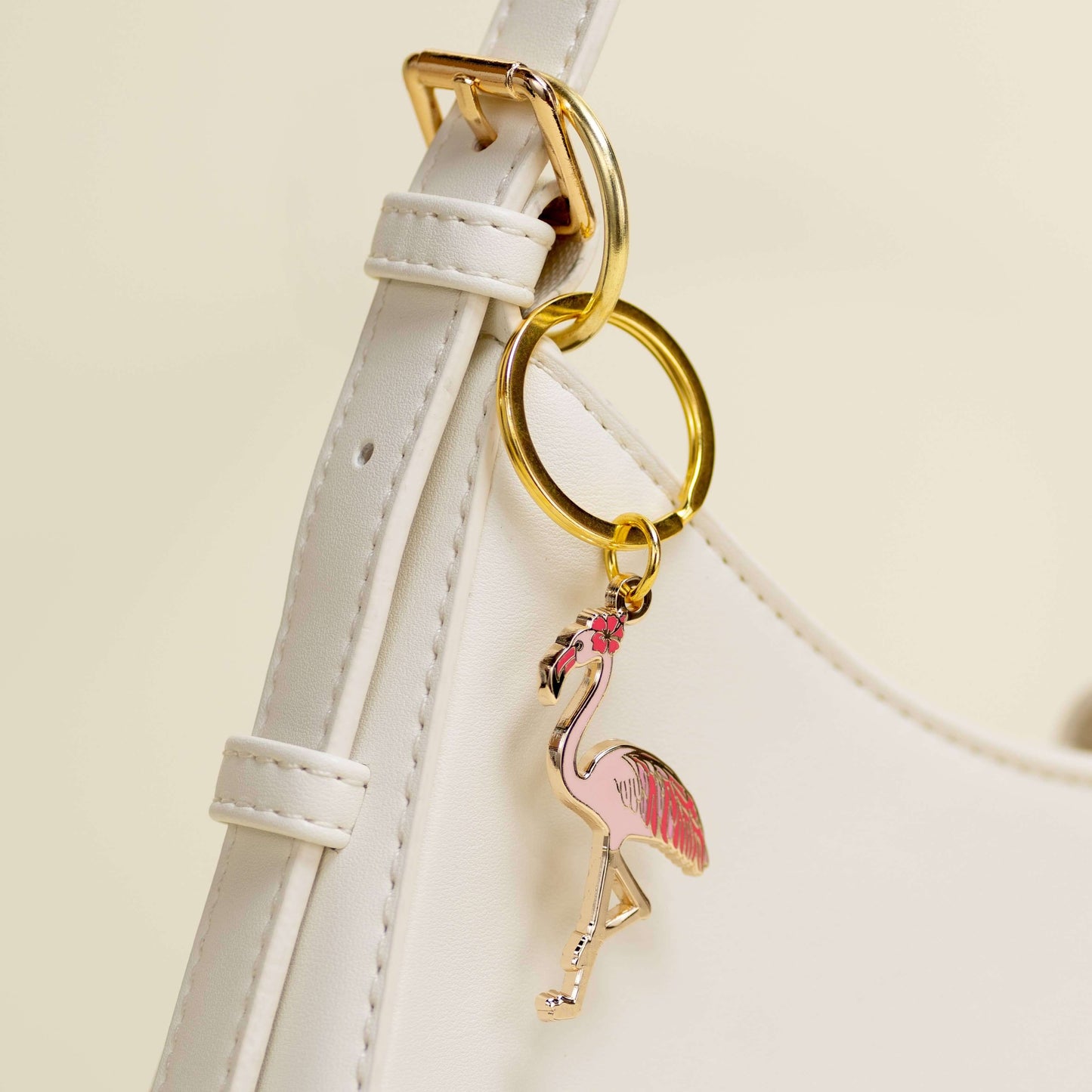 Pink Flamingo Keychain