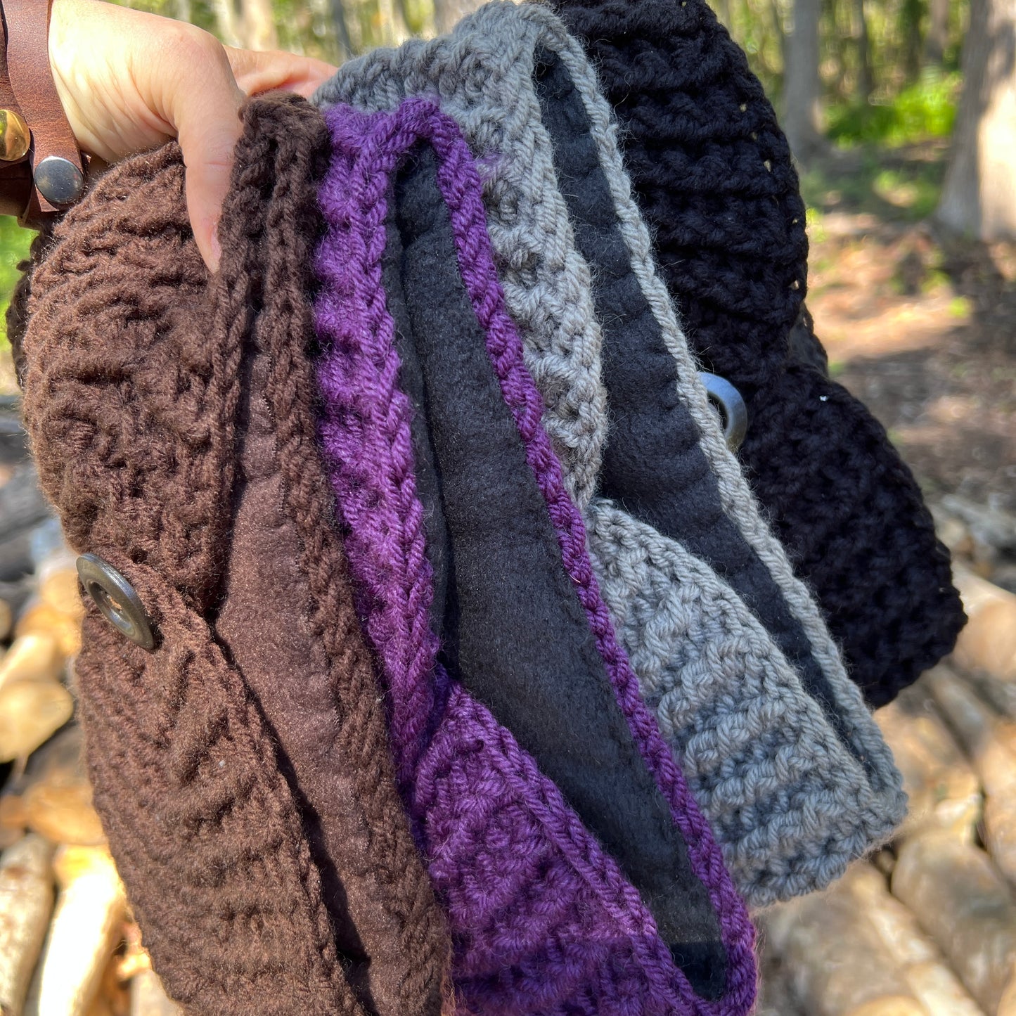 Winter Headband with Fleece Lining - Solid Colors