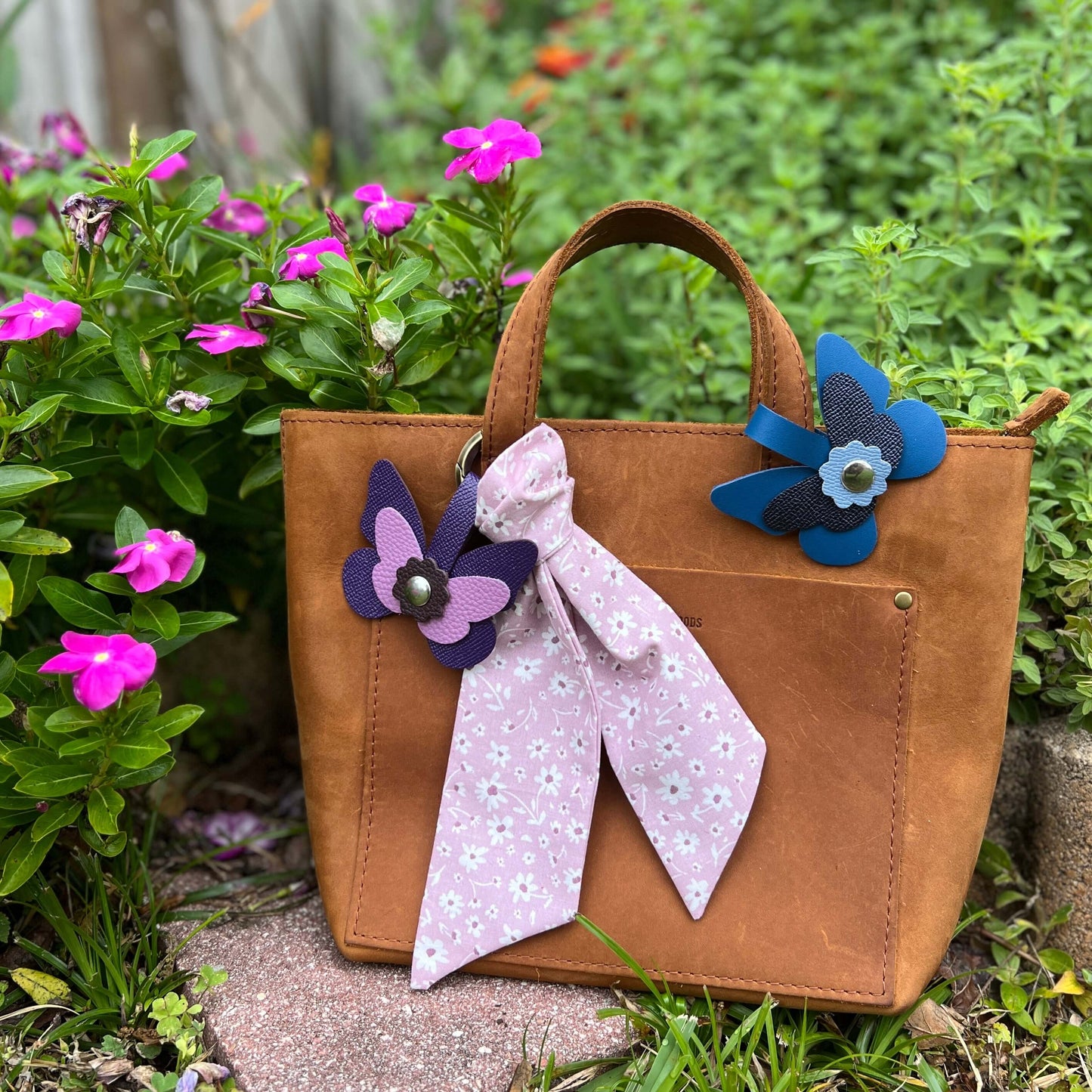 Butterfly Purse Charm - Snap on Bag Charm