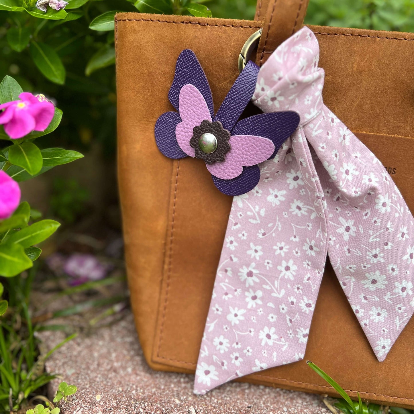 Butterfly Purse Charm - Snap on Bag Charm