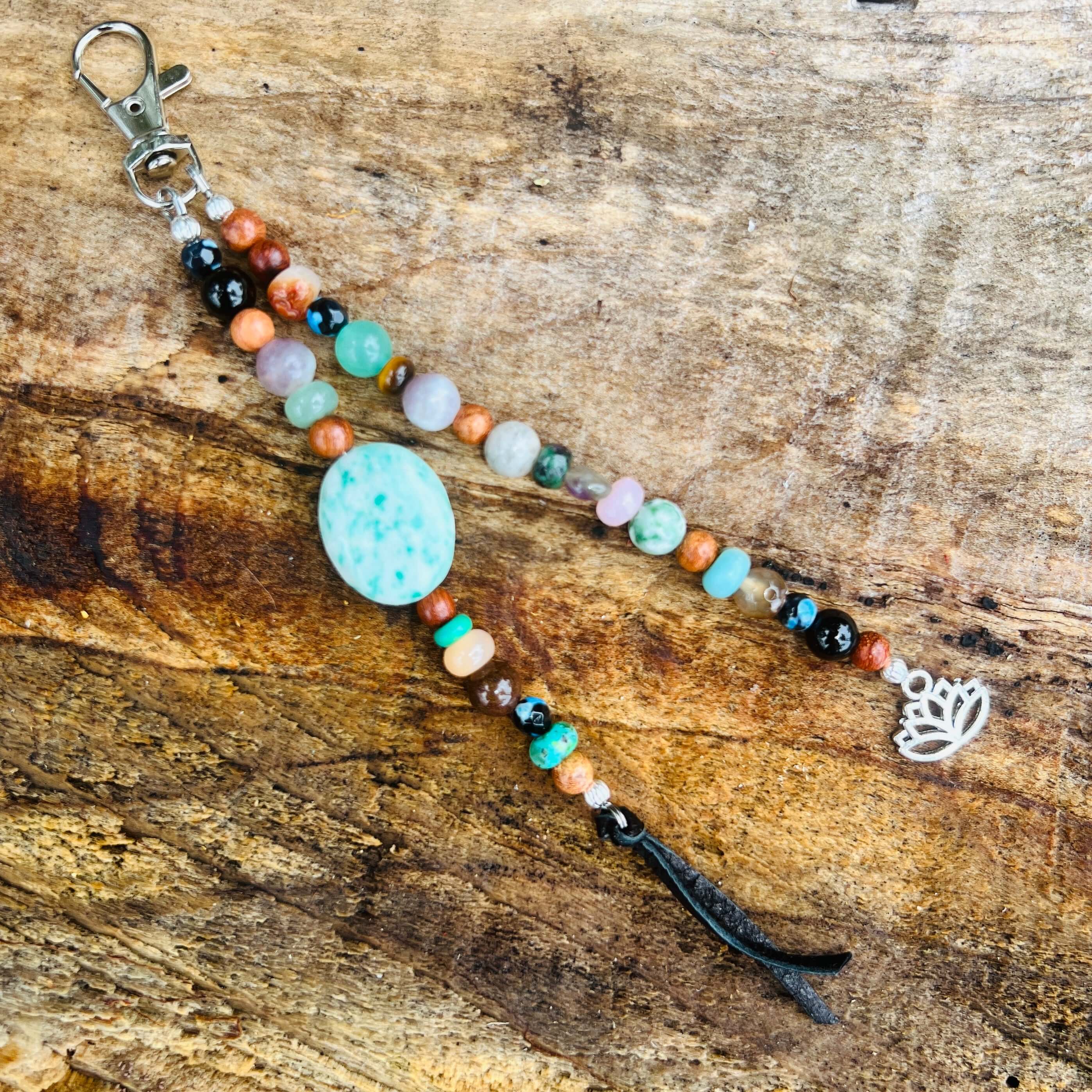 Boho Beaded Purse Charm