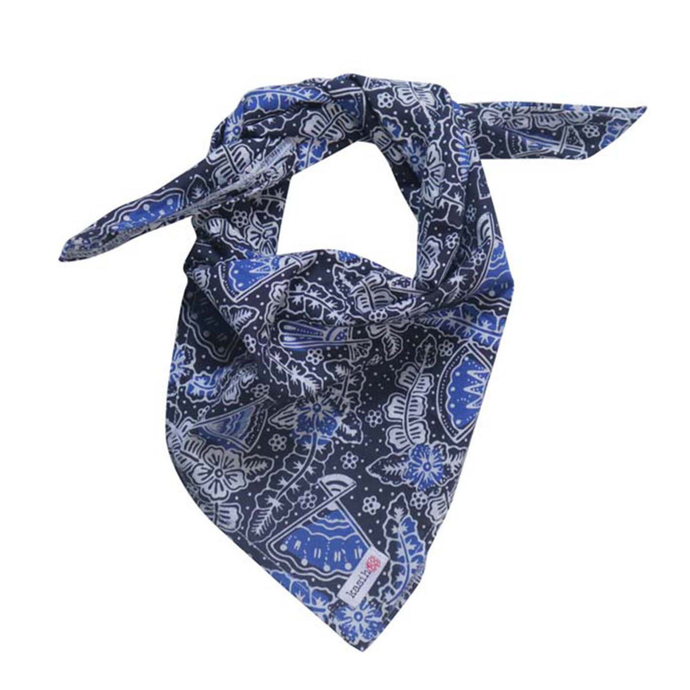 bandana in blue and black