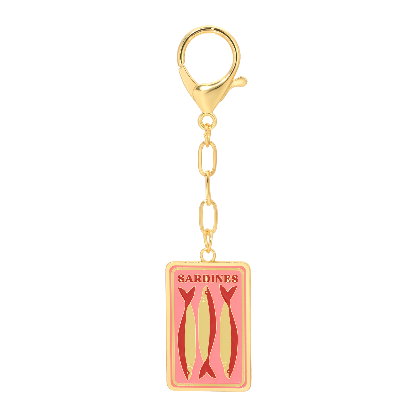 Enamel Bag Charm - Sardines