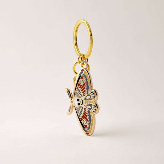 Death’s Head Hawkmoth Keychain Charm