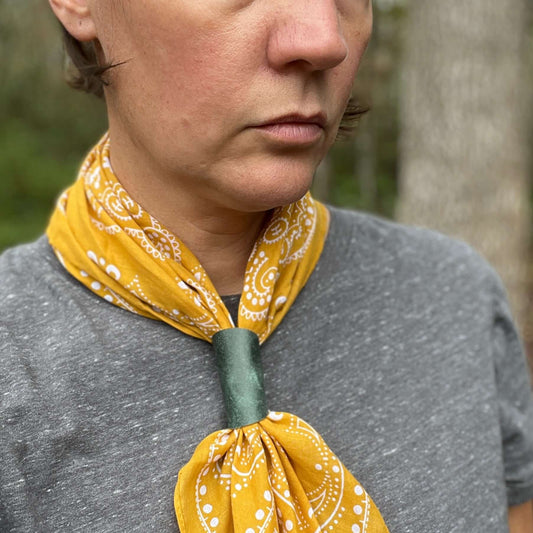 leather Bandana Slide