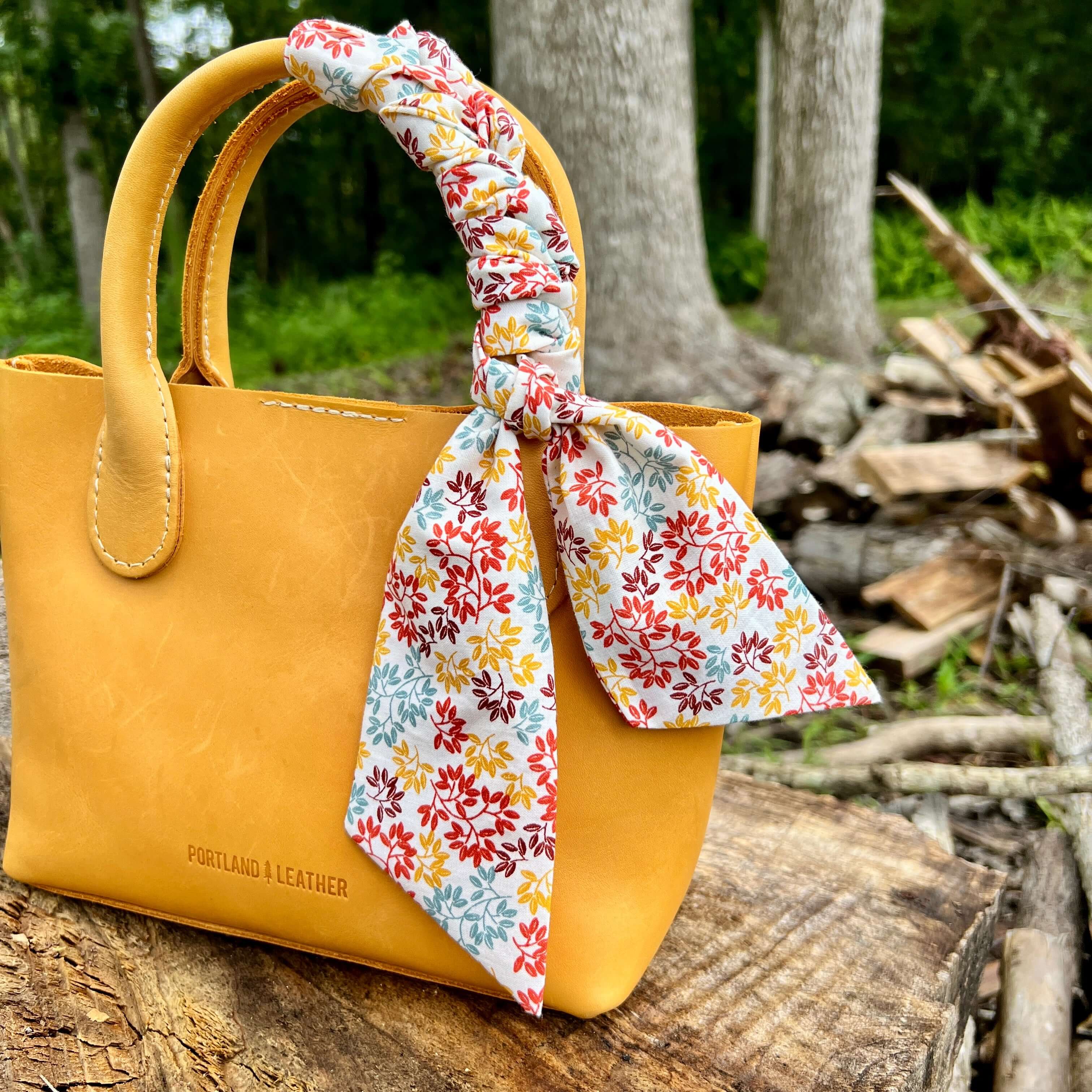 twilly style purse Scarf - Autumn Leaves