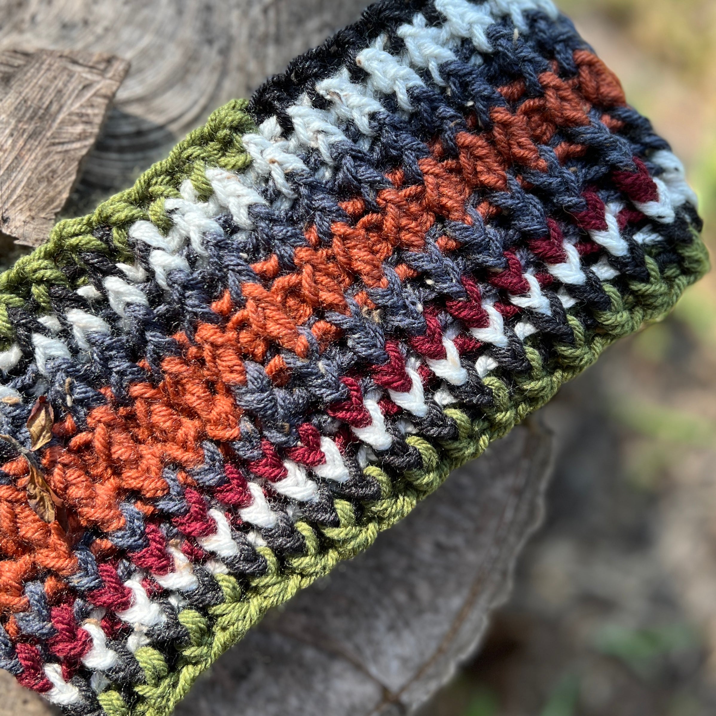 Winter Headband with Fleece Lining - Stripes