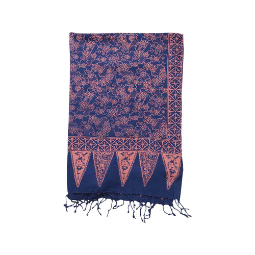 Batik Scarf - Cotton - Mangosteen