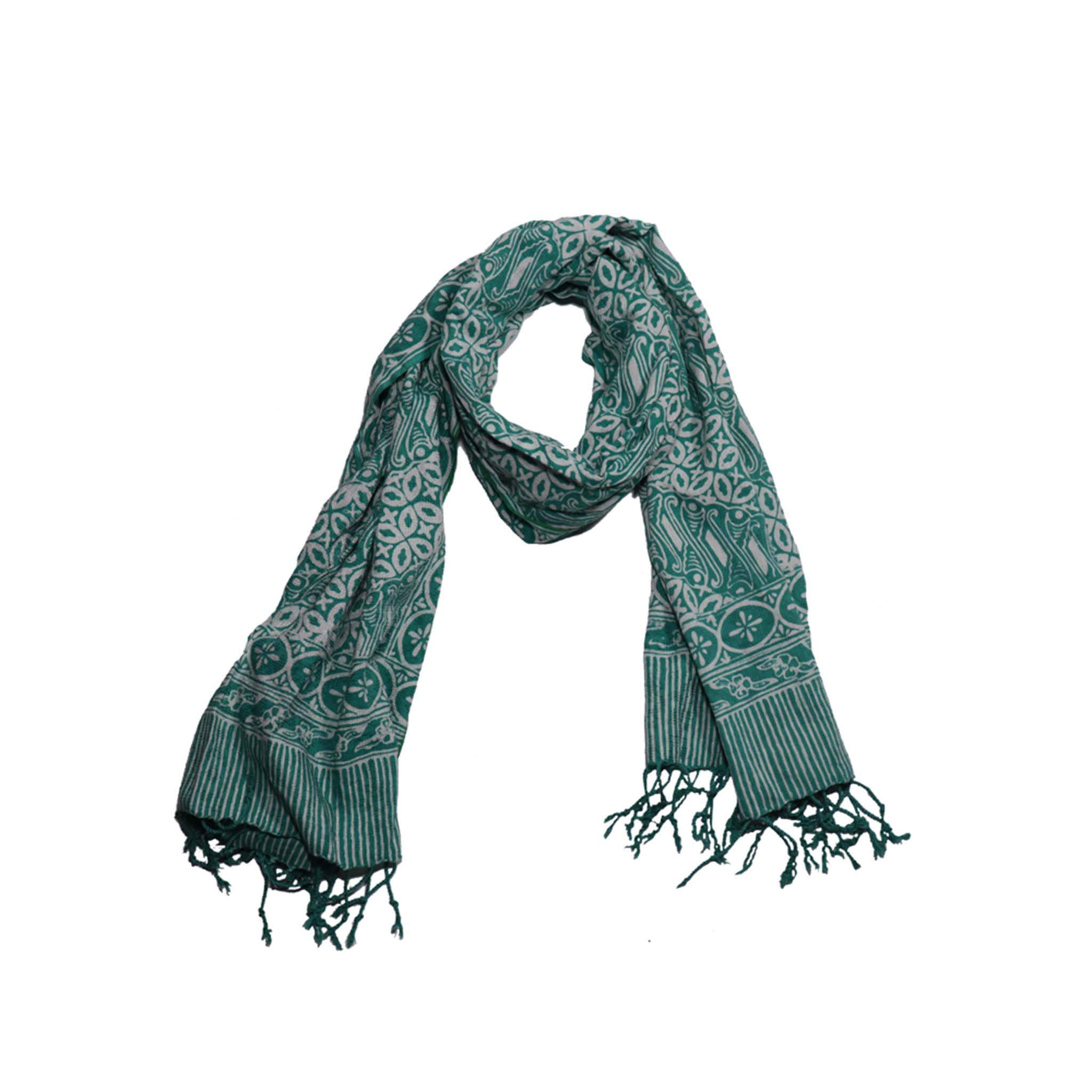 Batik Scarf - Dobby Fabric - Royalty