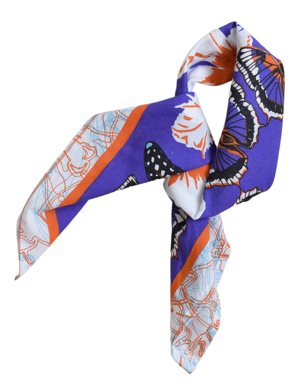 Butterfly Bandana - 100% Cotton - Pollinator Print - Floral