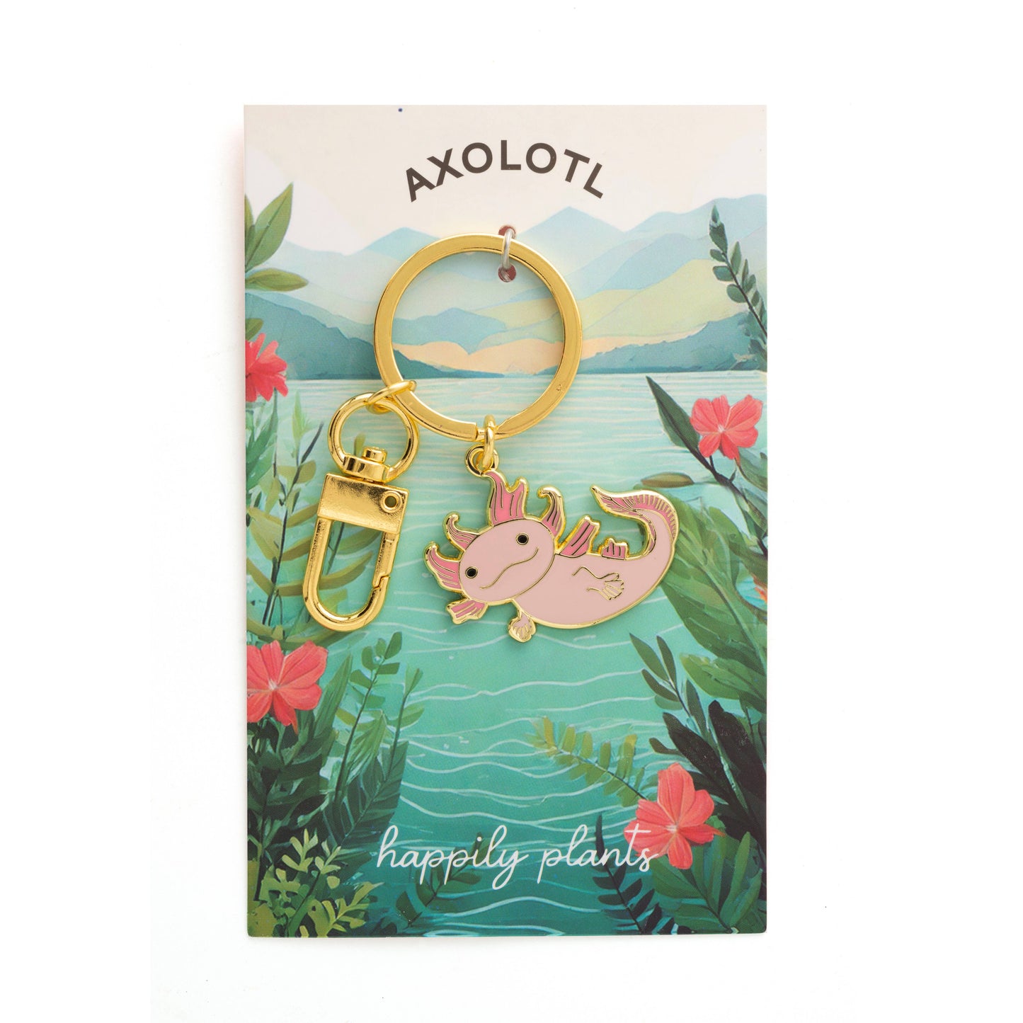 Axolotl Keychain & Bag Charm, Fantasy & Animal Anime Gifts