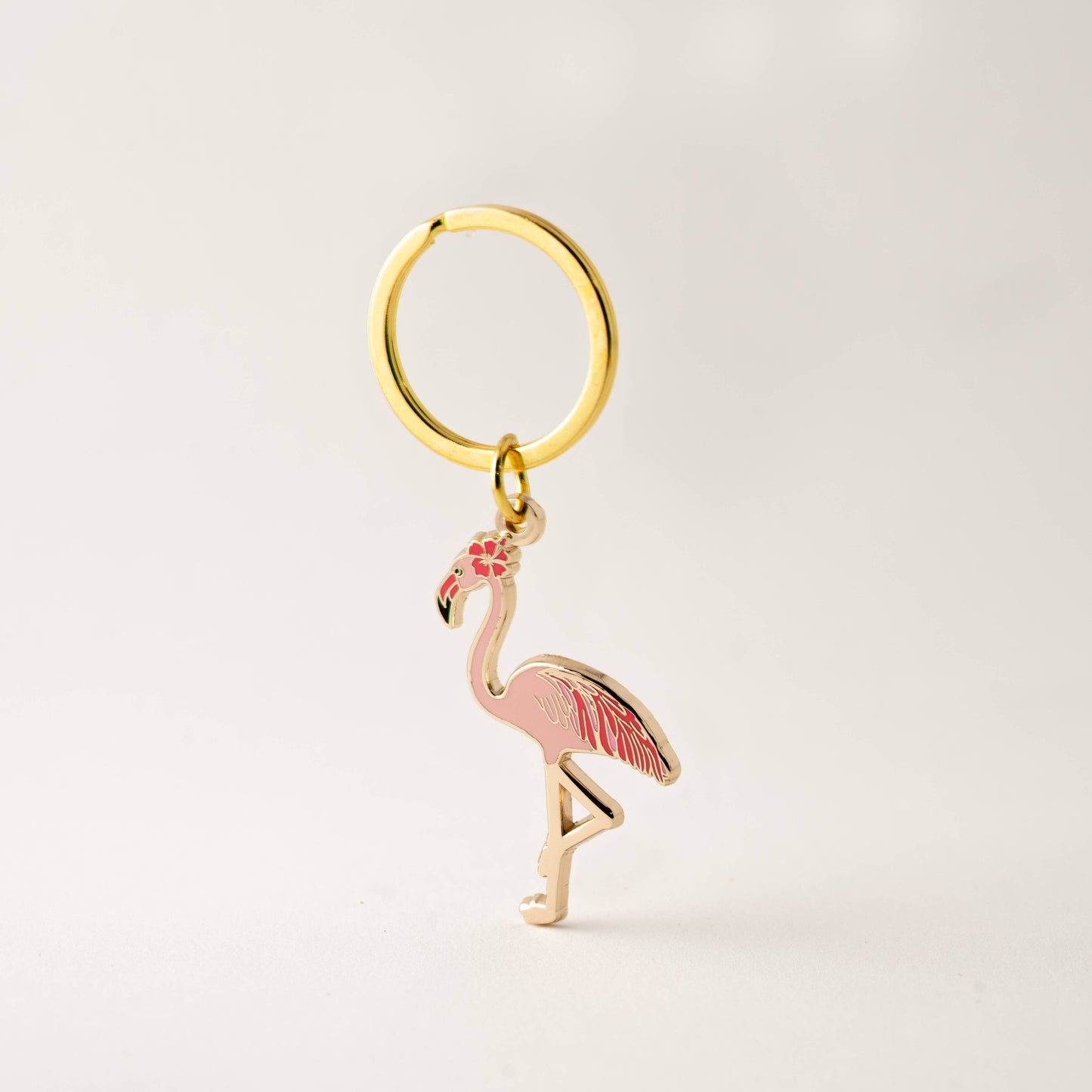 Pink Flamingo Keychain