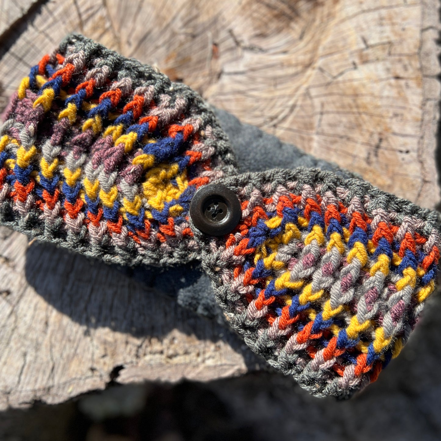 Winter Headband with Fleece Lining - Stripes