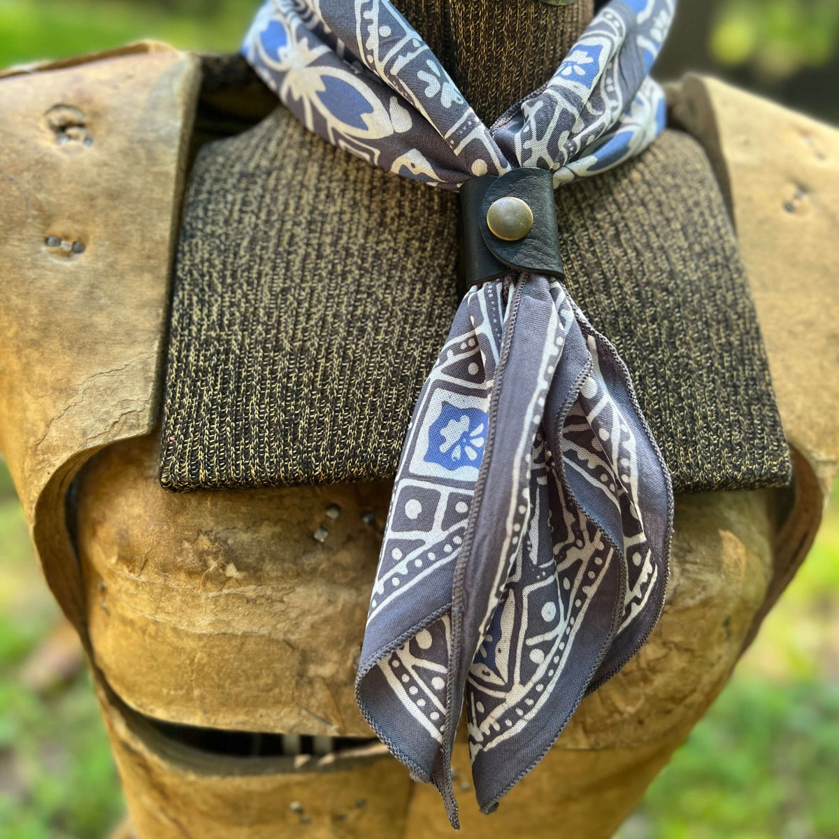 Batik Bandana -  Charcoal Gray