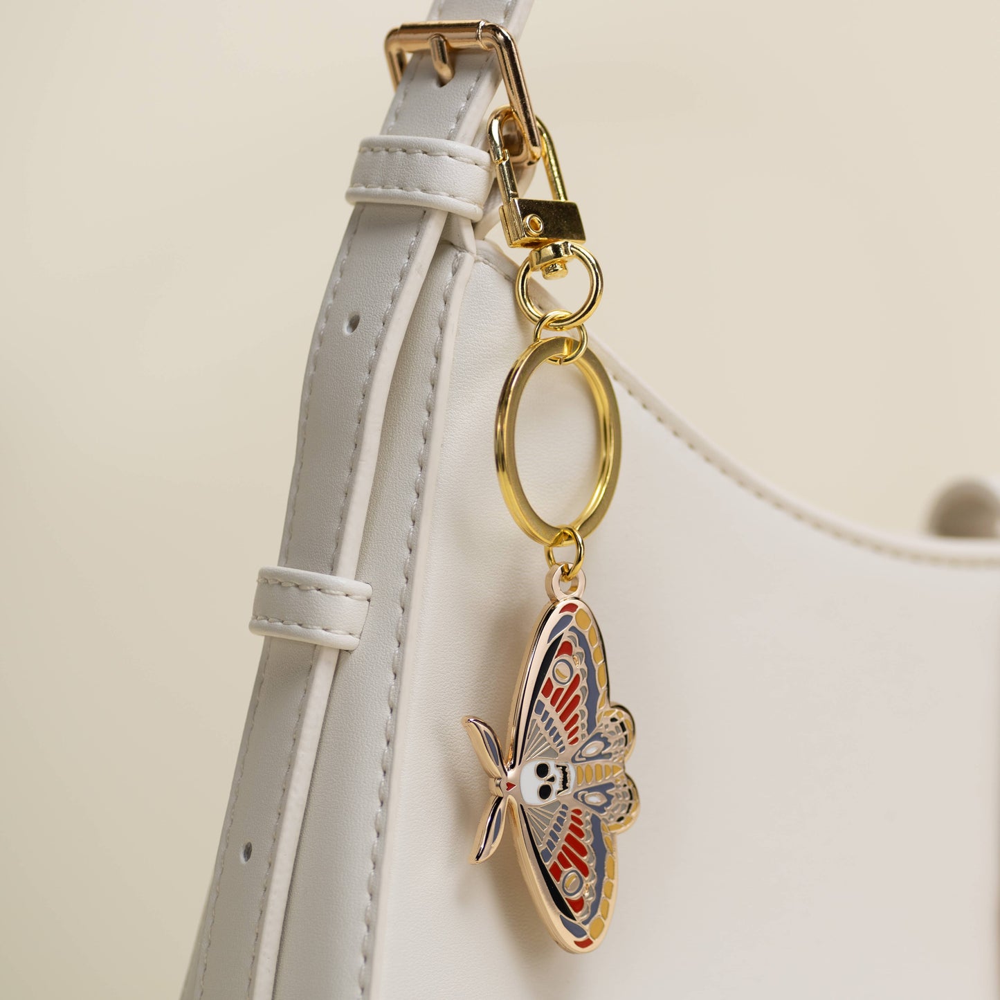 Death’s Head Hawkmoth Keychain Charm