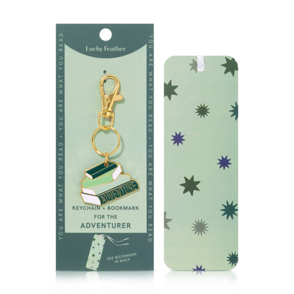 Book Lover Keychain  - Adventure