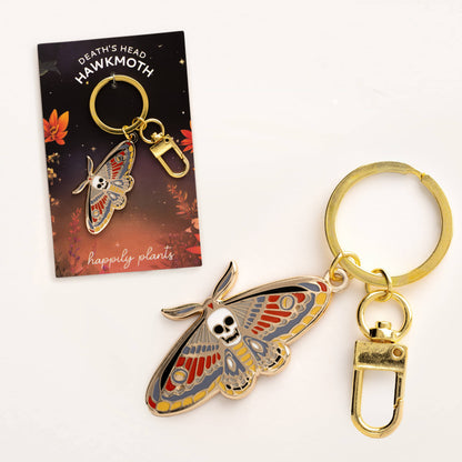 Death’s Head Hawkmoth Keychain Charm