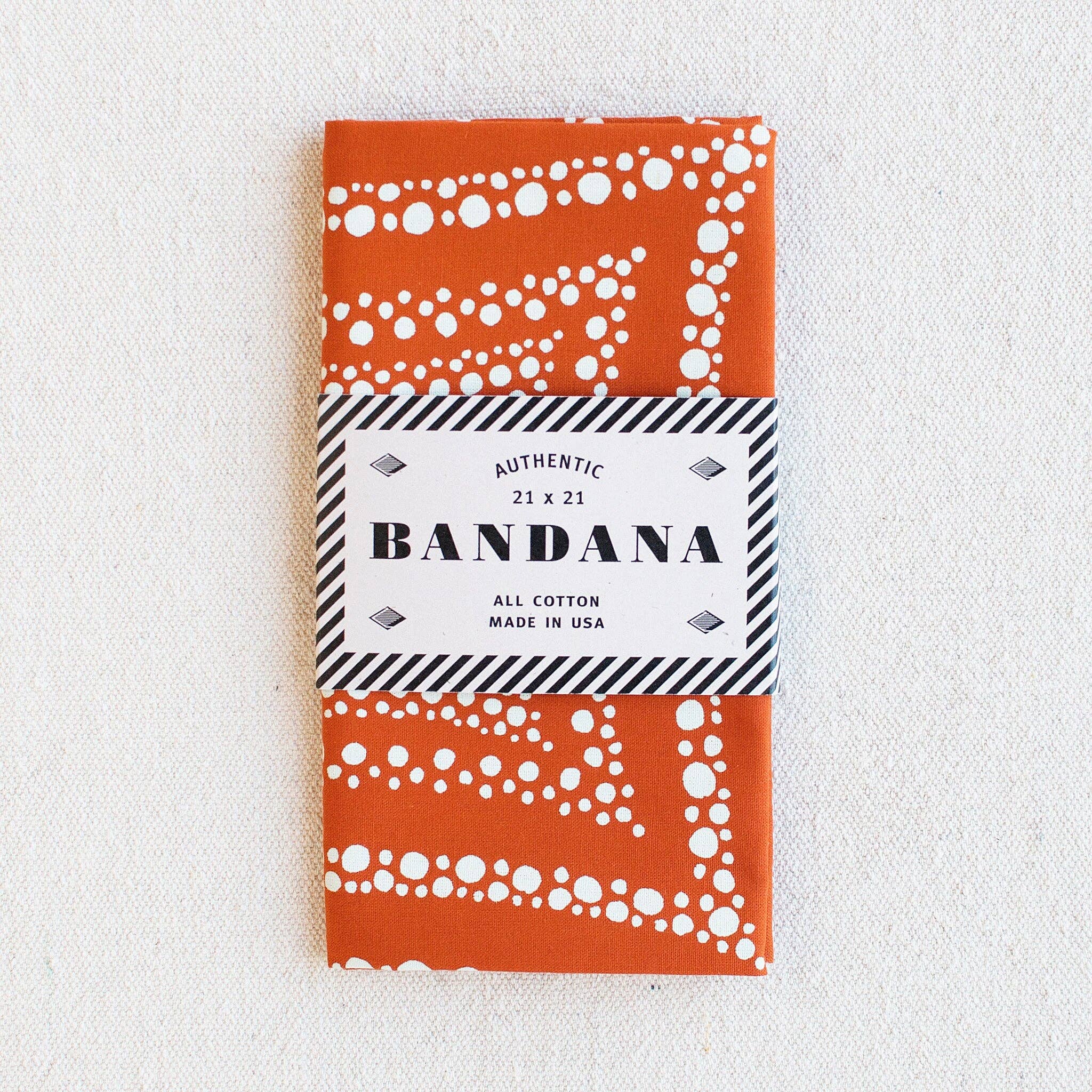 Pebble Bandana- Marmalade Orange