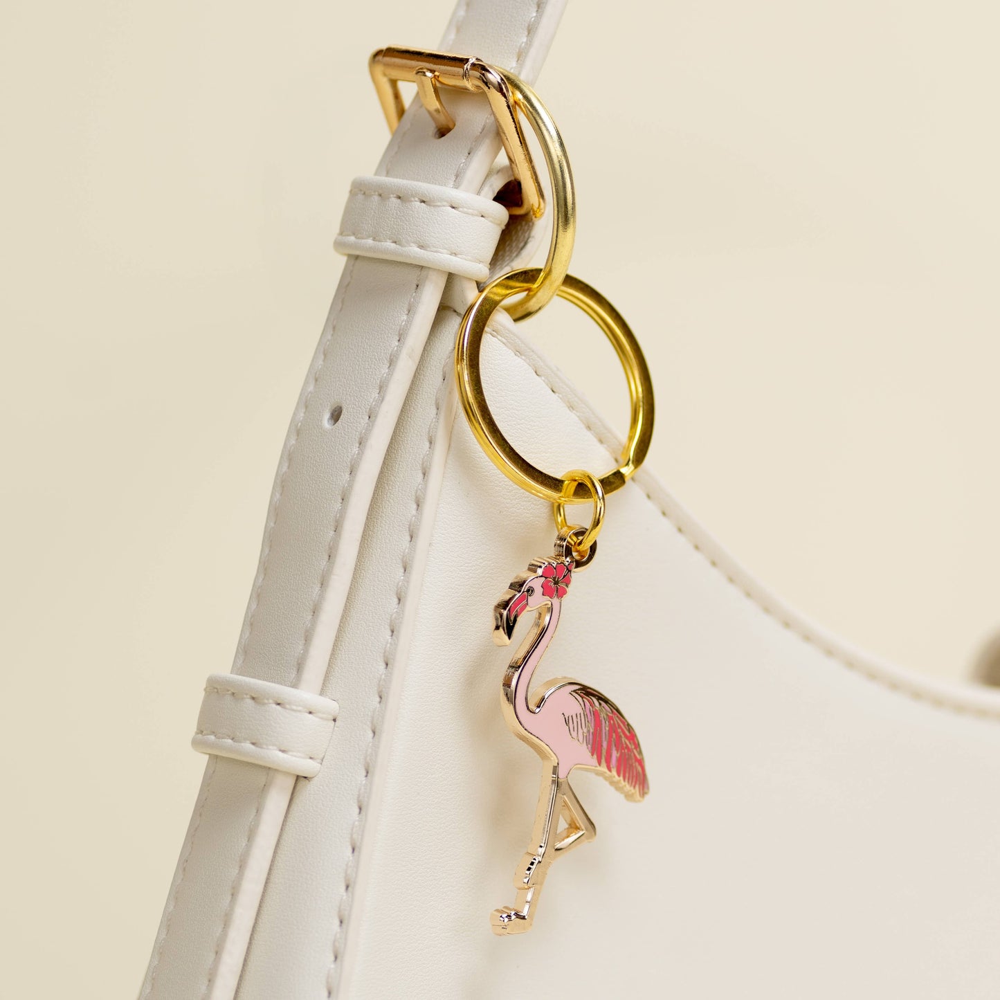 Pink Flamingo Keychain