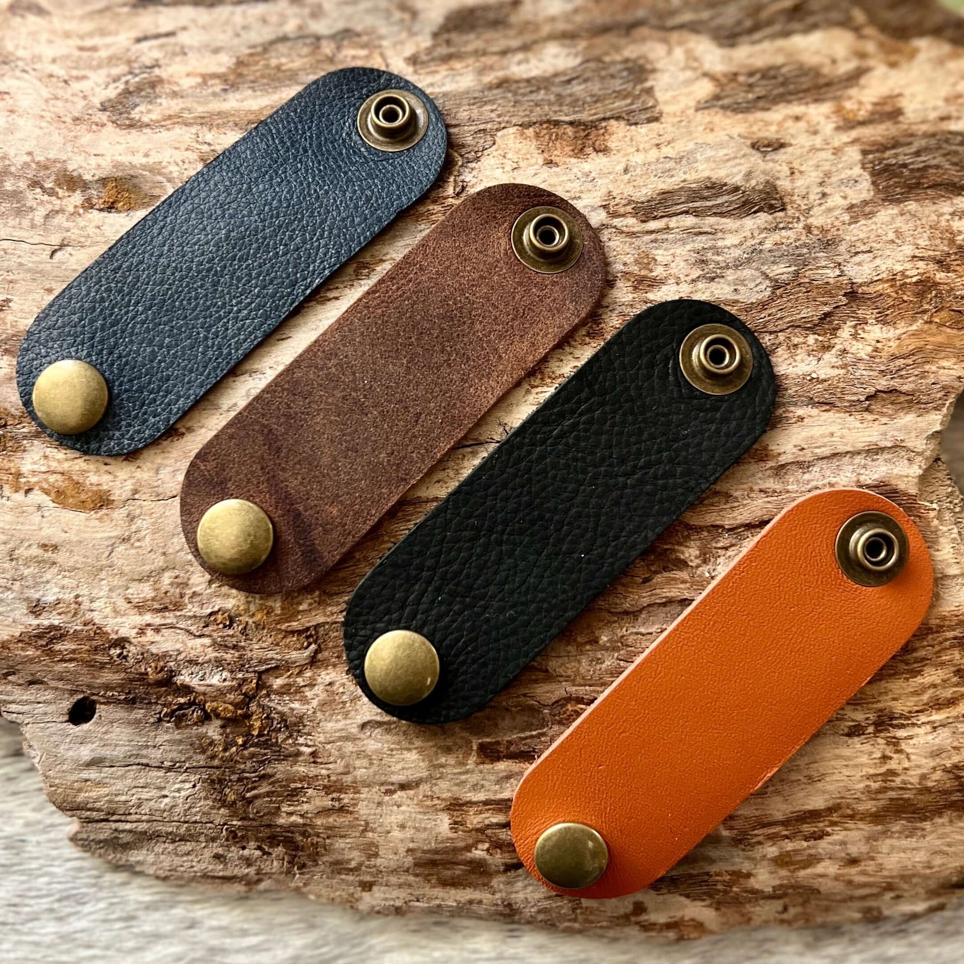 Leather bandana slide for western scarf