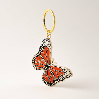 Monarch Butterfly Keychain Bag Charm