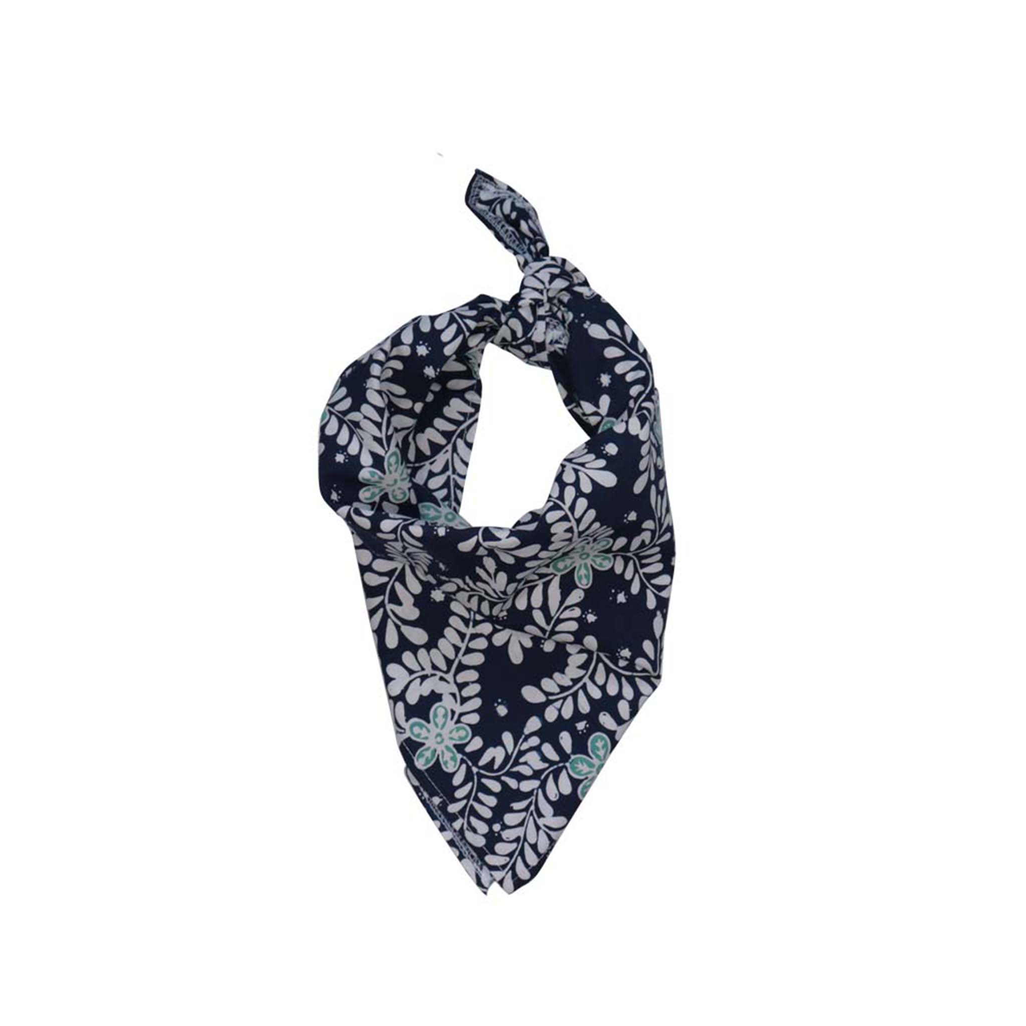 Bandana Blue White - Hand Dyed Batik