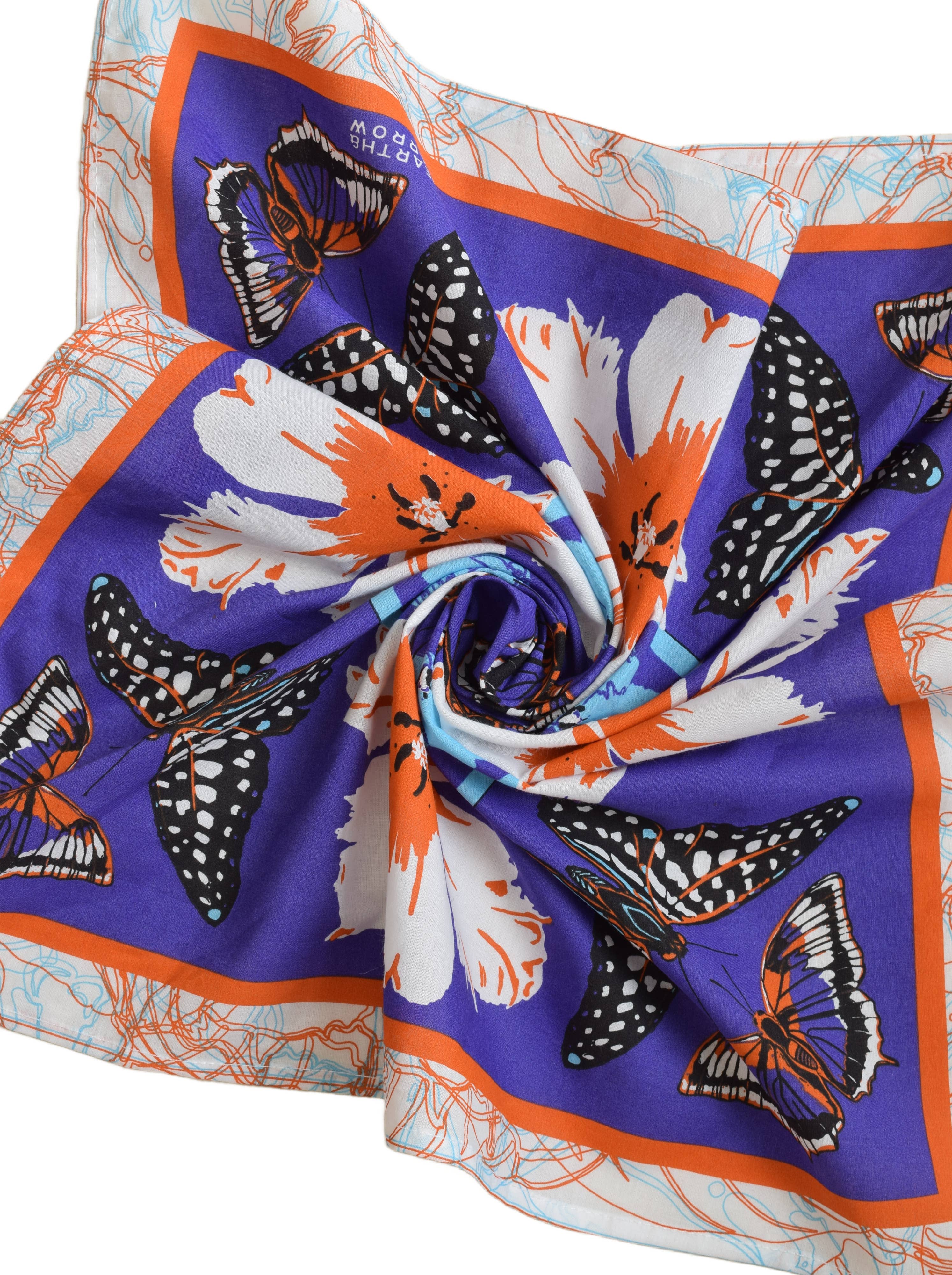 Butterfly Bandana - 100% Cotton - Pollinator Print - Floral