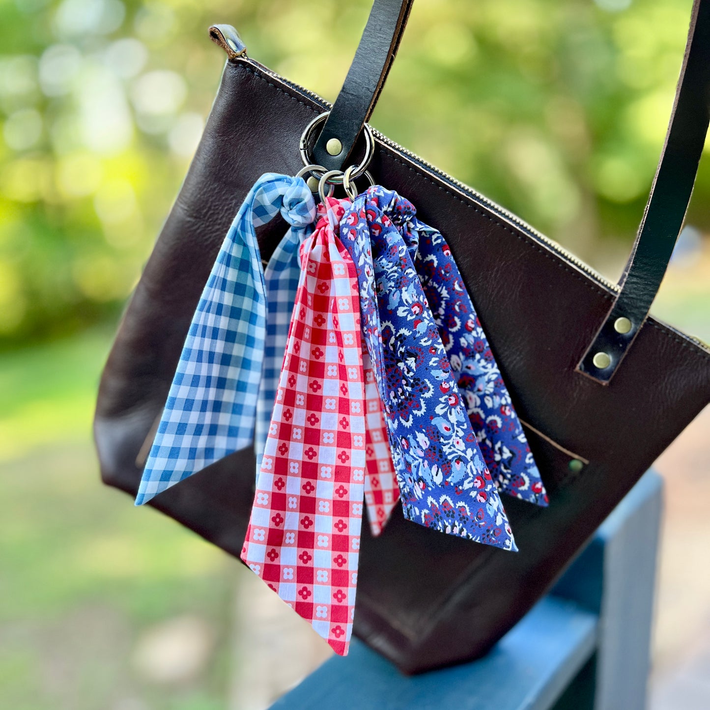Scarf Keychain, Bag Charm or Zipper Pull