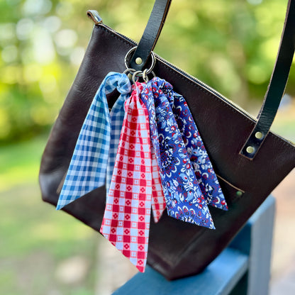 Scarf Keychain, Bag Charm or Zipper Pull