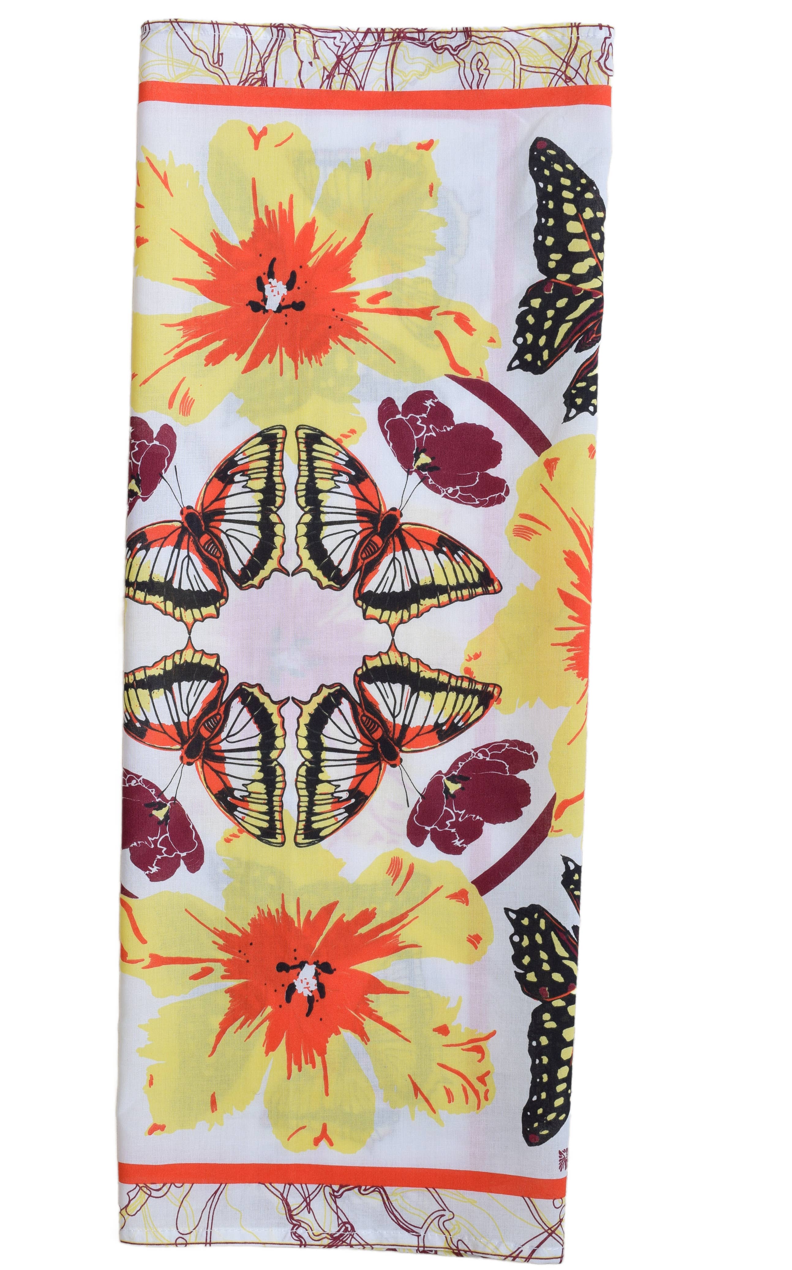 Butterfly Bandana - 100% Cotton - Pollinator Print - Floral