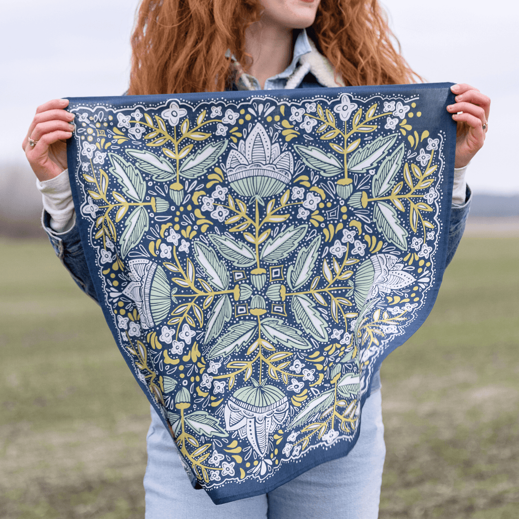 Bandana Square Scarf - No. 017 Amelia