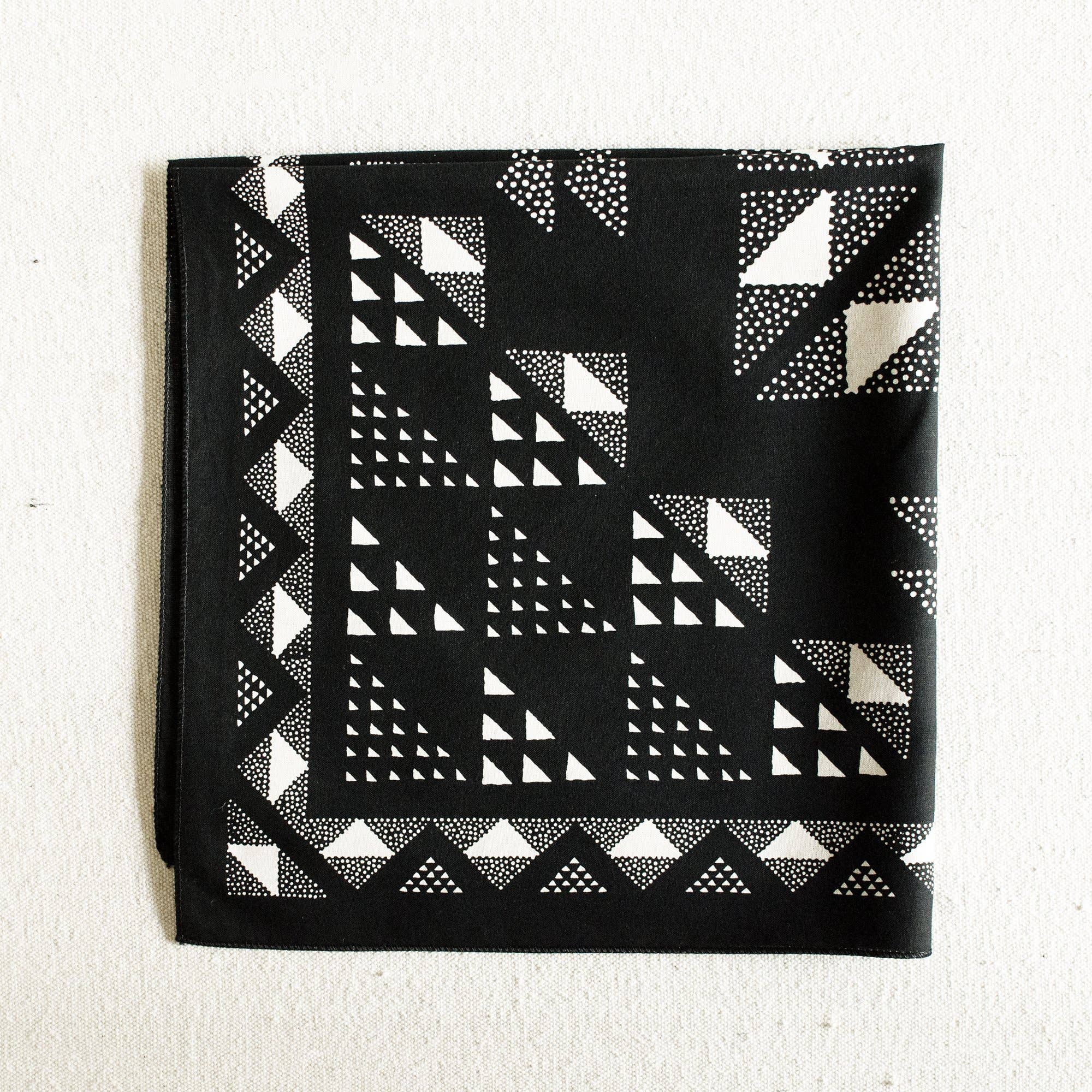 Black Quilt Bandana