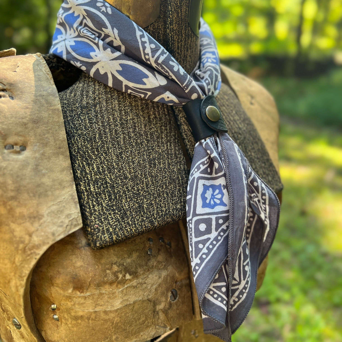 Batik Bandana -  Charcoal Gray