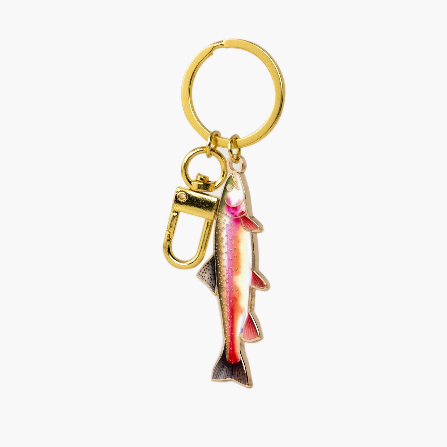 Rainbow Trout Keychain & Bag Charm,  Fishing Gifts