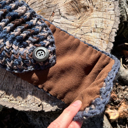 ear warmer with fleece lining