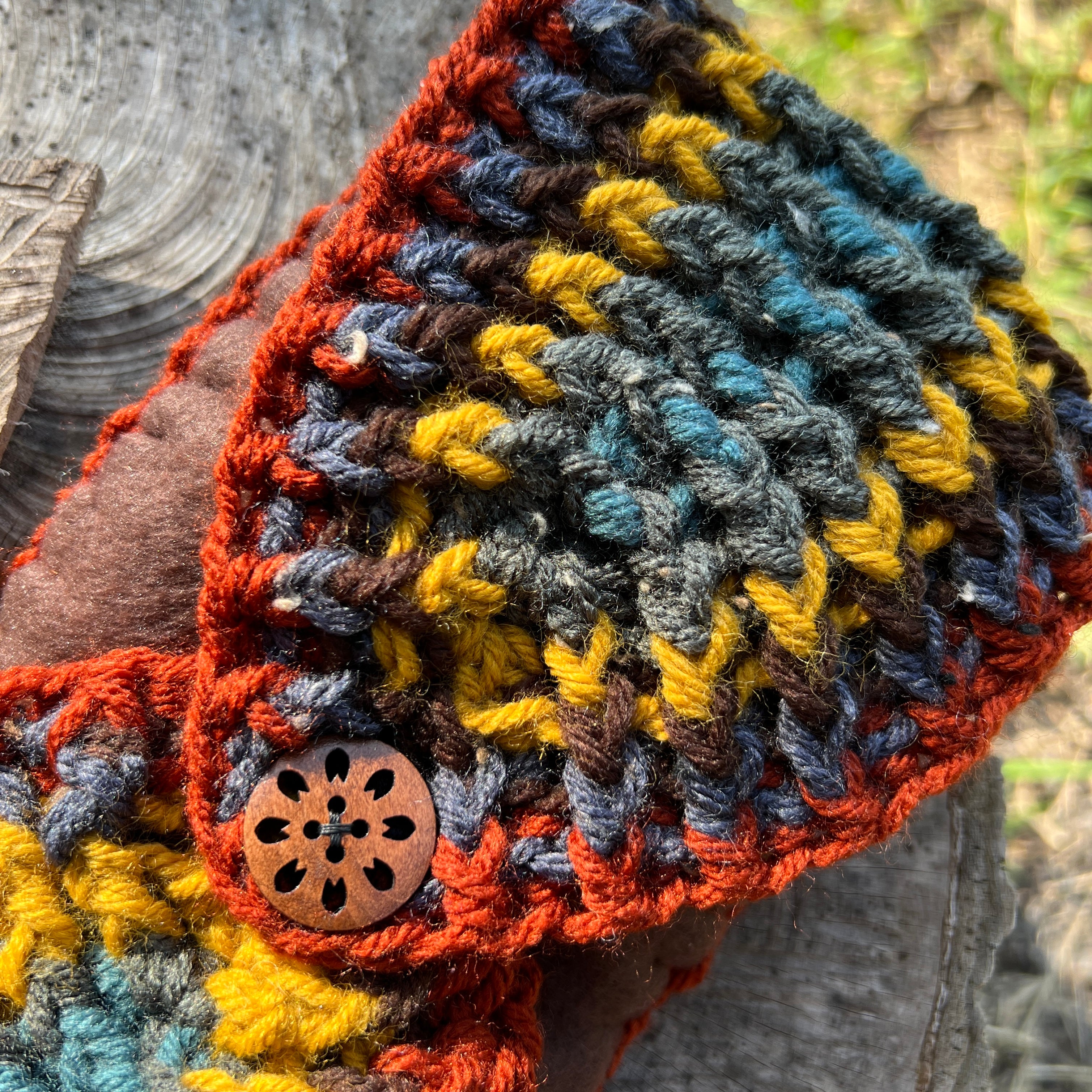 Winter Headband with Fleece Lining - Stripes