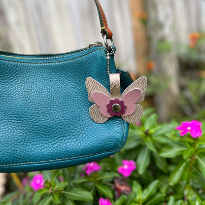 Butterfly Purse Charm - Snap on Bag Charm