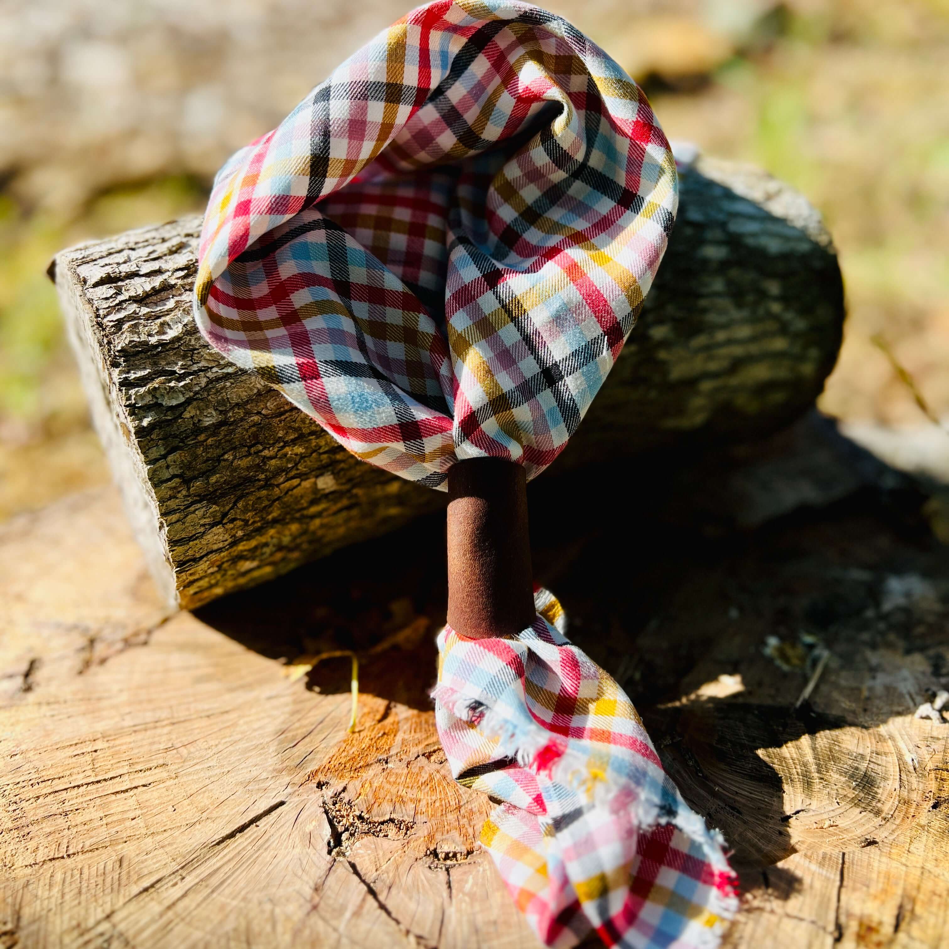 Bandana Scarf in Fall Plaid