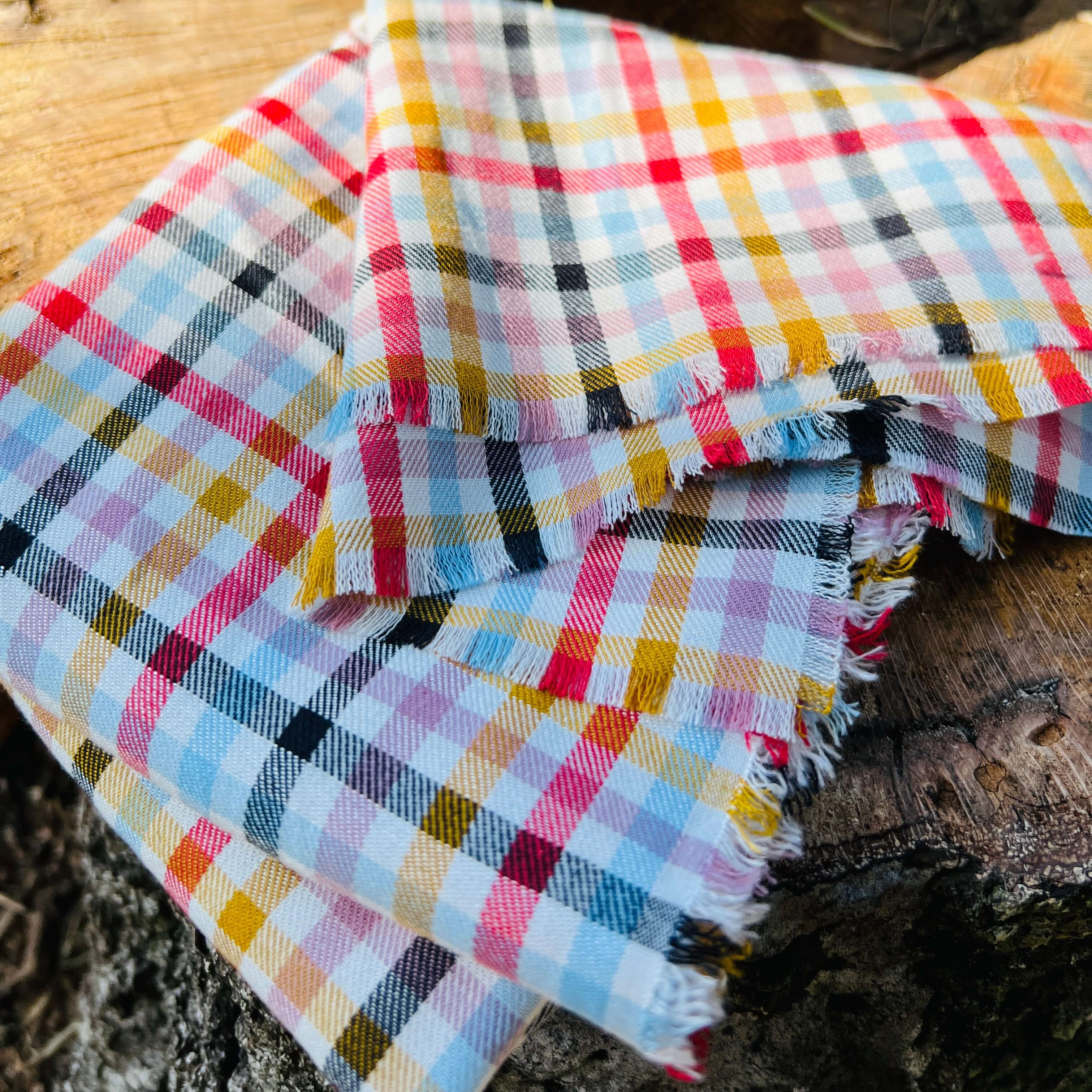 Bandana Scarf in Fall Plaid