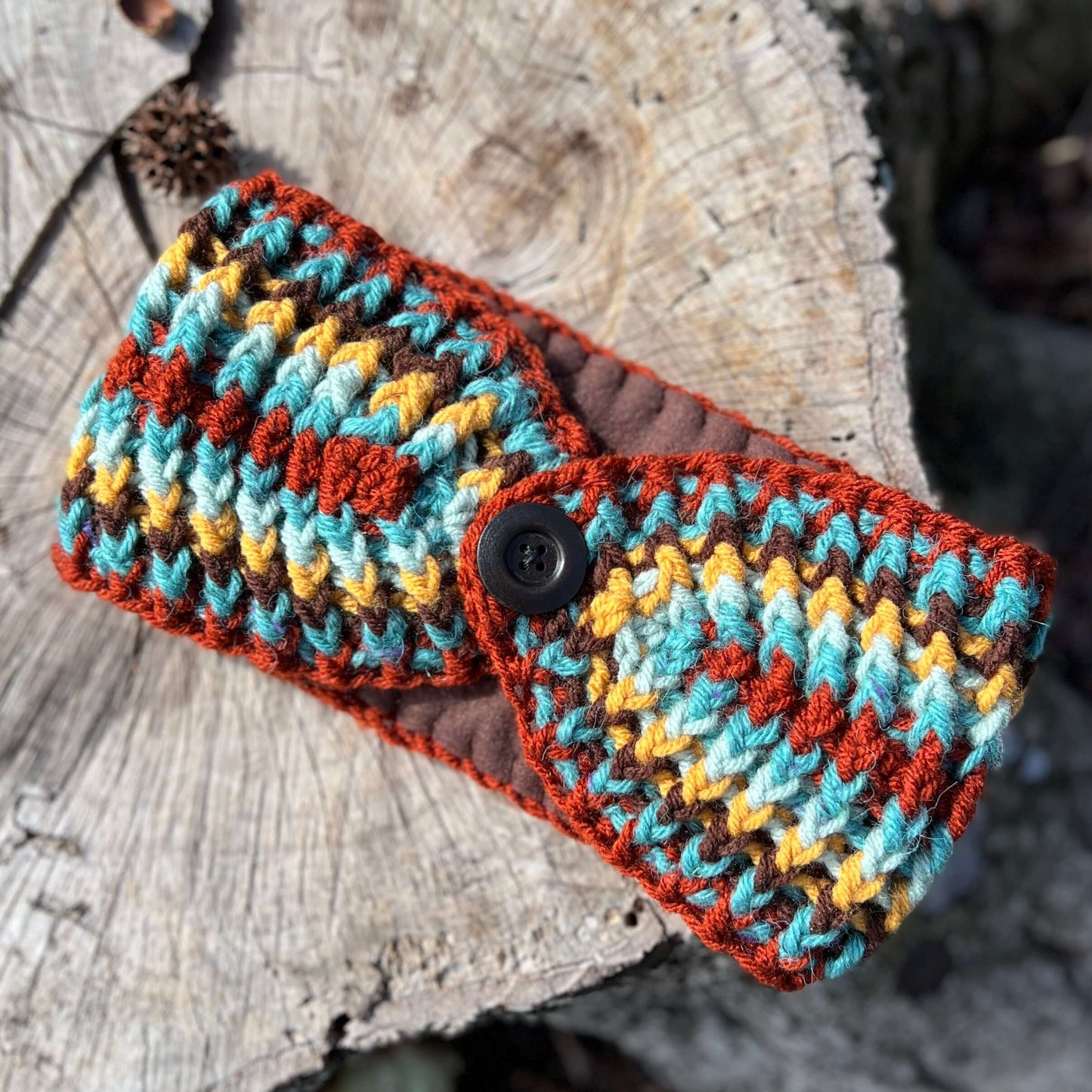 Winter Headband with Fleece Lining - Stripes