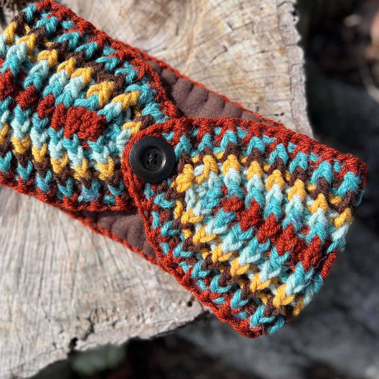 Winter Headband with Fleece Lining - Stripes