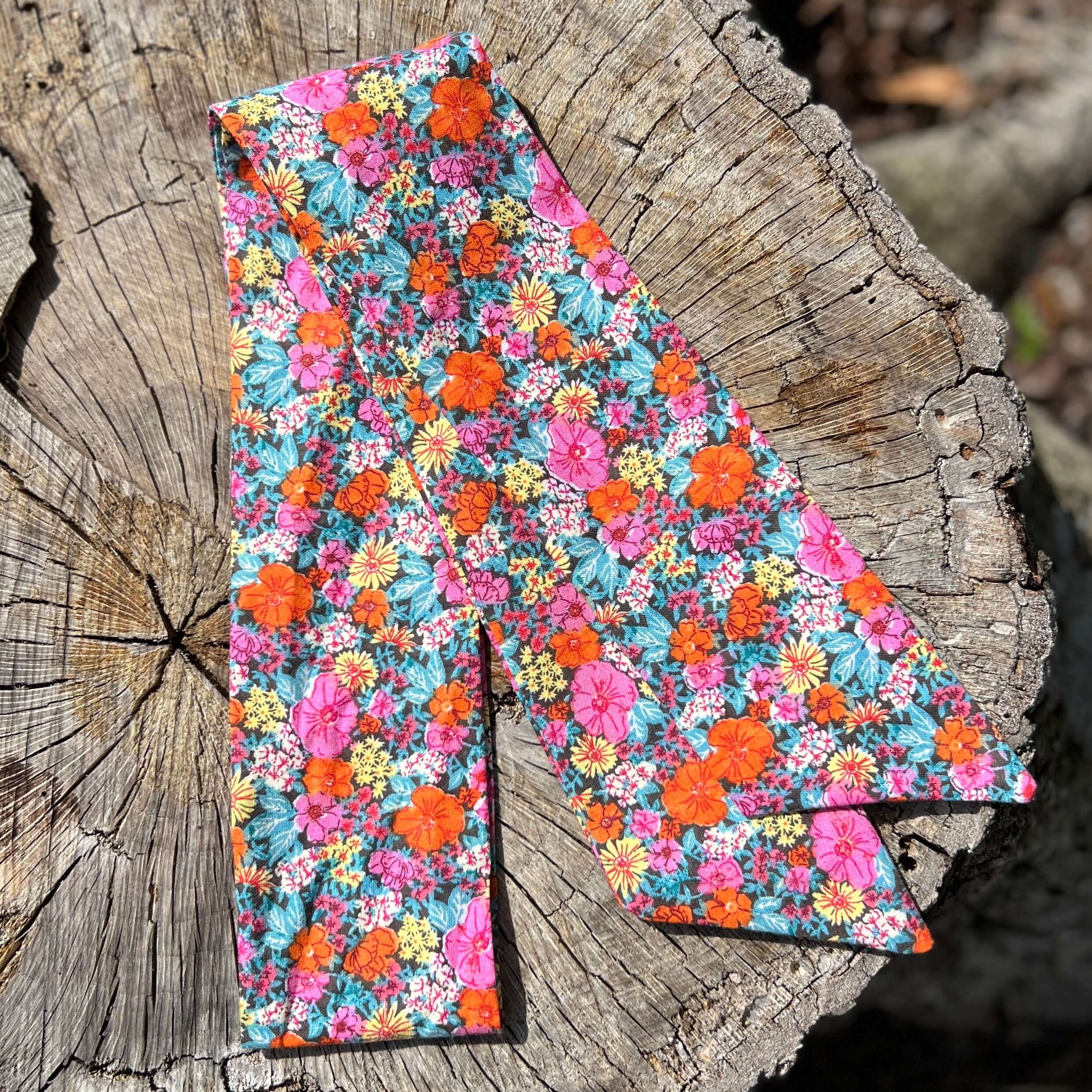 Slim Floral Scarf - Wildflower Garden