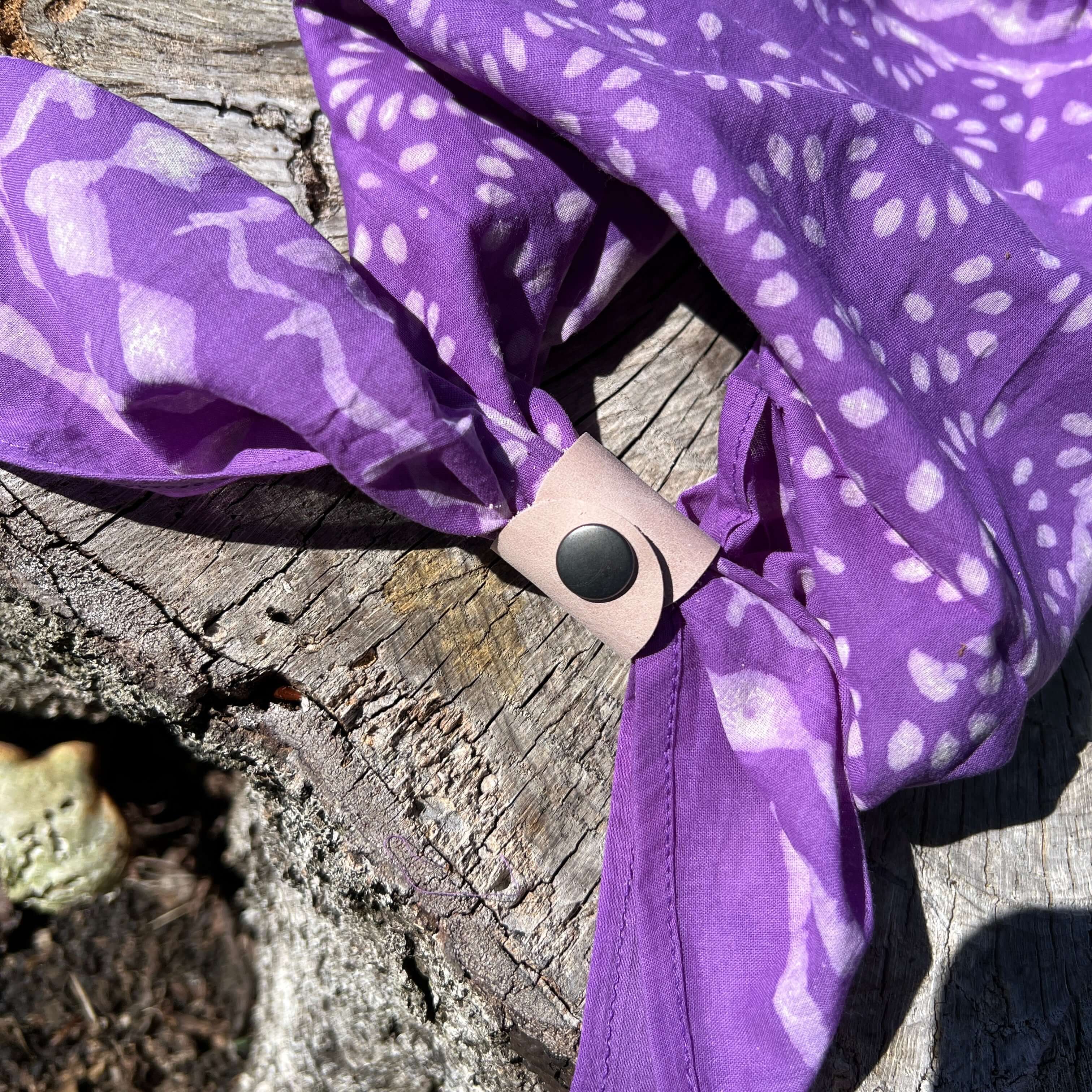 Leather Bandana Slide