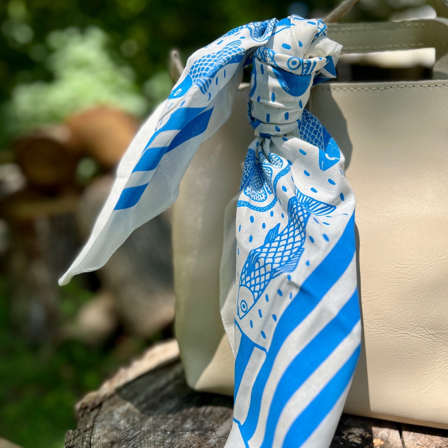 Sardines Bandana Style Scarf