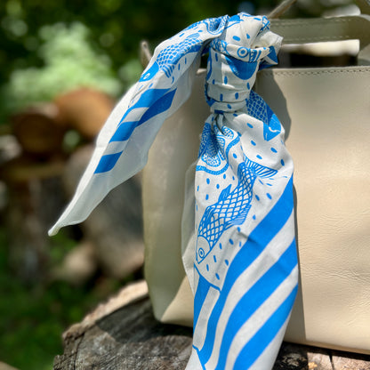Sardines Bandana Style Scarf