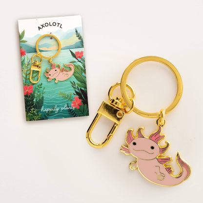 Axolotl Keychain & Bag Charm, Fantasy & Animal Anime Gifts