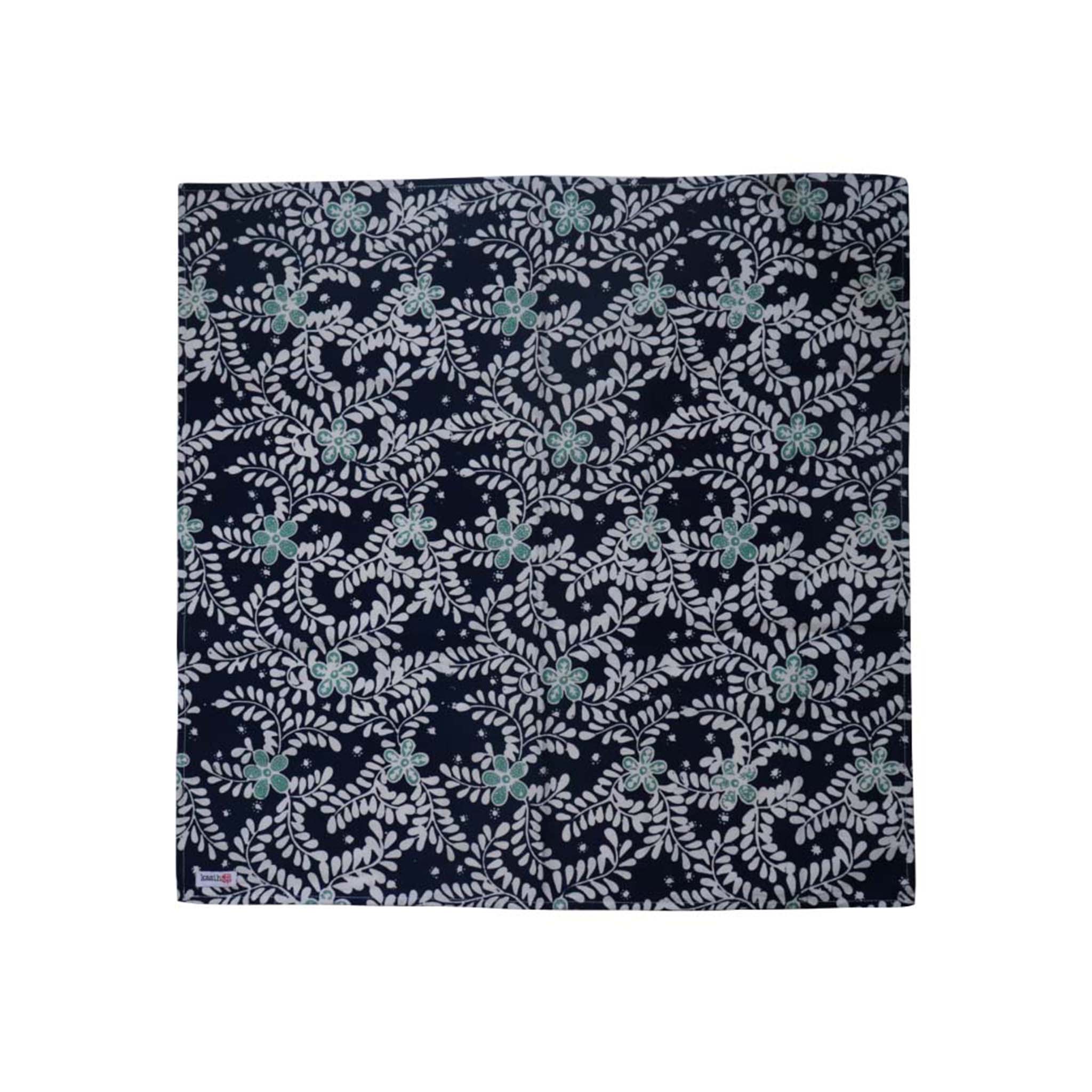 Bandana Blue White - Hand Dyed Batik