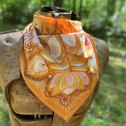 bandana scarf in floral cotton